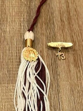Graduation Tassel 73 Charm & 1973 Pendant